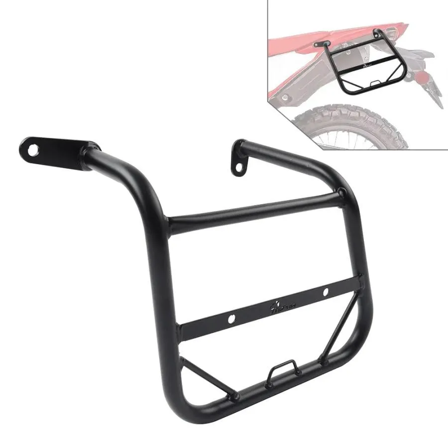 【並行輸入品】1 個アイアン黒バイク左側サドルバッグトランクサポートブラケットホンダ CRF250L CRF300 ラリー 2021 2022 2023