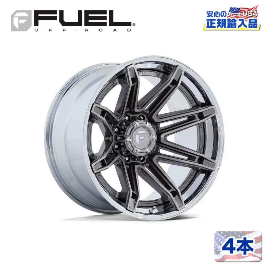 [FUEL (フューエル) 正規品]20インチホイール 4本セット FC401 BRAWL 20×10 8H 165.1 -18 CB125.1 プラチナム/FC401AP20108018N