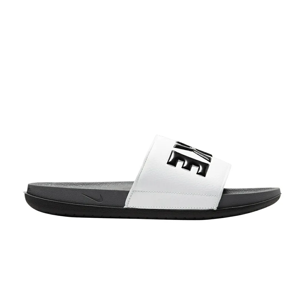 ナイキ サンダル 灰色 グレー 白色 ホワイト 黒色 ブラック DARK WHITE スニーカー メンズ NIKE OFFCOURT SLIDE GREY / DARK GREY WHITE BLACK