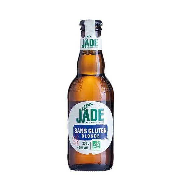 ジェード オーガニック グルテンフリー 瓶 250ml x 24本 ケース販売 NB フランス ビール