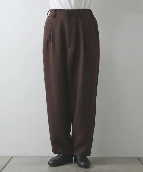 スラックス 「UJOH HOMME」Wide 2 Tuck PNT メンズ