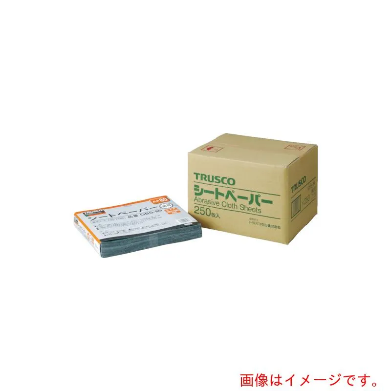 トラスコ中山（TRUSCO） TRUSCO まとめ買い シートペーパー ＃１０００（２５０枚セット） 【品番：GBS1000-250P】