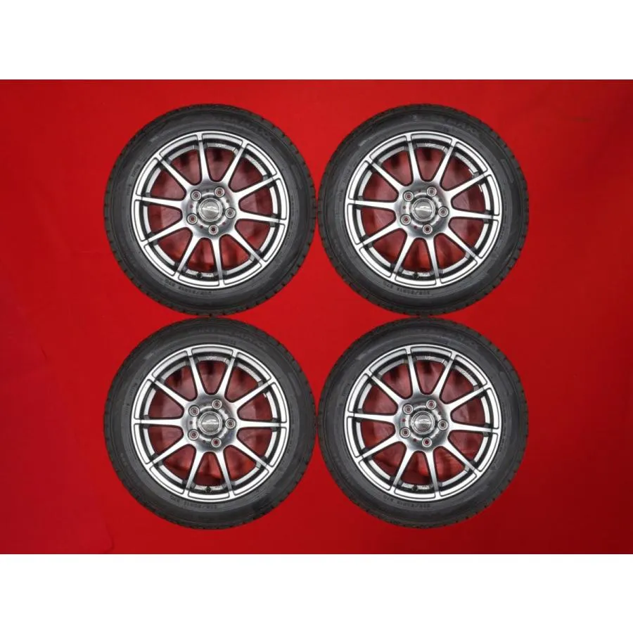 【希少サイズ 4本SET】ダンロップ ウィンターマックス WM02 [205/50R16 87Q] 10スポーク [6.5J +48 PCD114.3] ロードスター/NC系 等 stwt16