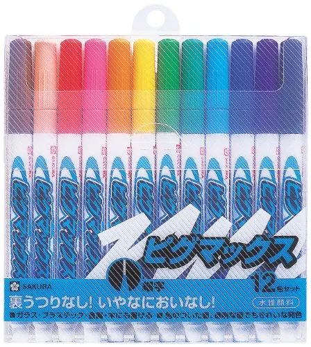 ZPK-S12 サクラクレパス ピグマックス細字 12色セット サクラクレパス 4901881871467（60セット）
