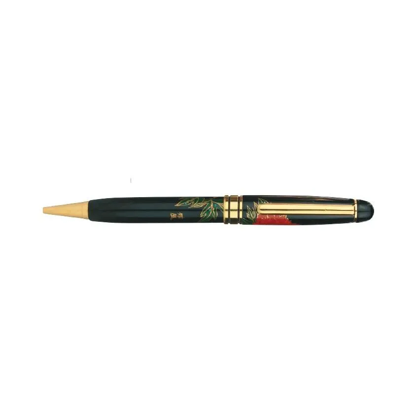 セキセイ AX-8801 輪島塗 蒔絵 雅風 ボールペン 牡丹（ぼたん）