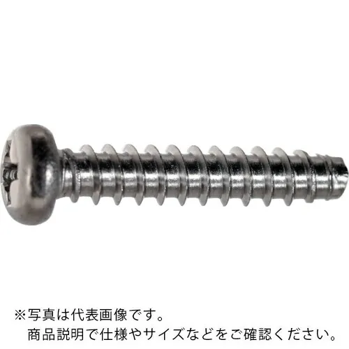 TRUSCO ( トラスコ中山 ) ナベ頭タッピングねじ 2種溝なしB0 ステンレス M2×8 3400本入 ヘキサゴンパック ( S040-0208 ) トラスコ中山(株) 【メーカー取寄】