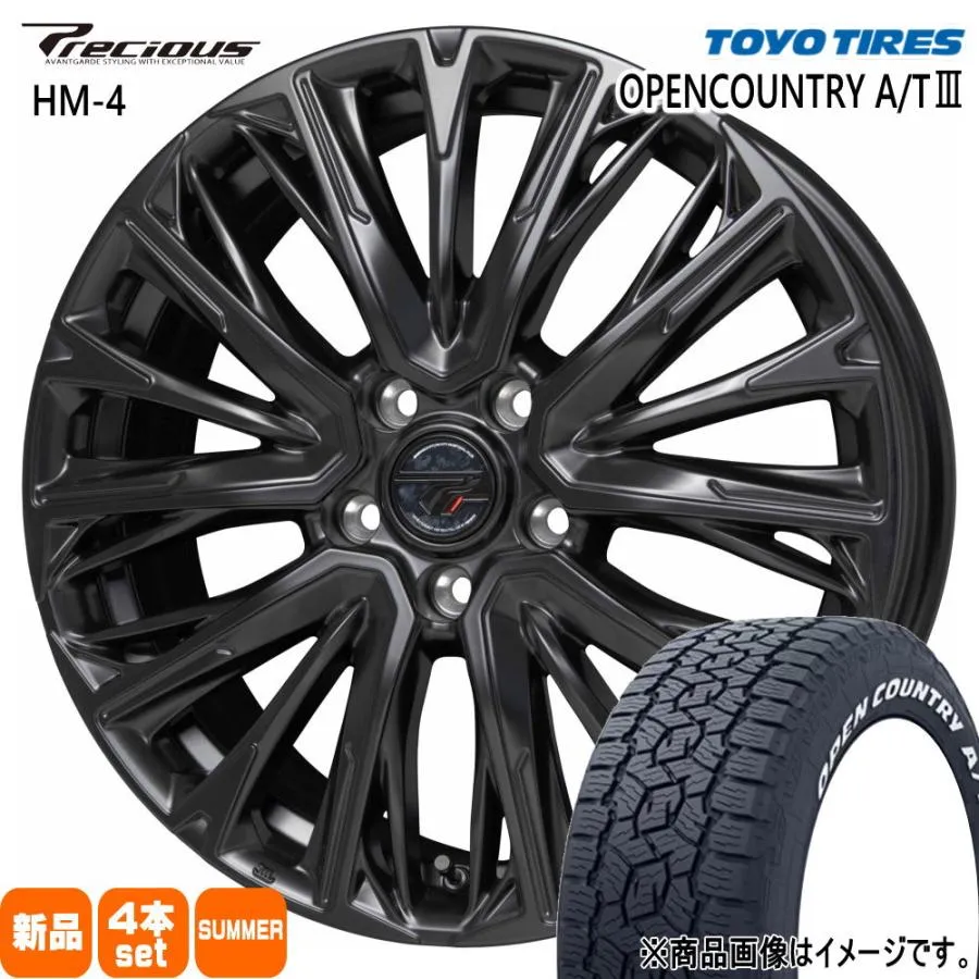 225/60R17 99H トーヨータイヤ OPENCOUNTRY A/T3 夏用 サマータイヤ Precious HM-4 30系アルファード/T31エクストレイル