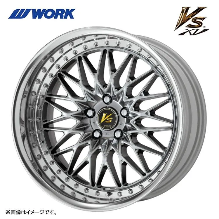 18インチ 5H100 10J 10J-37 5穴 ホイール 【1本単品 新品】 ブリリアントシルバーブラック VS XV FULL REVERSE STANDARD Adisk