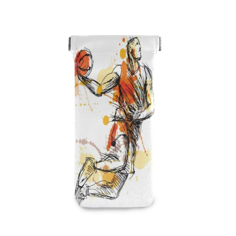 【並行輸入品】AUUXVA Sunglasses Pouch Art Sport Basketball Player Squeeze Top