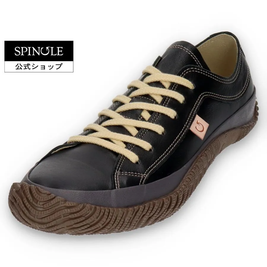 SPINGLE (スピングル) SP-110 Black ブラック メンズ レディース スニーカー レザースニーカー カンガルーレザー 黒 日本製 広島