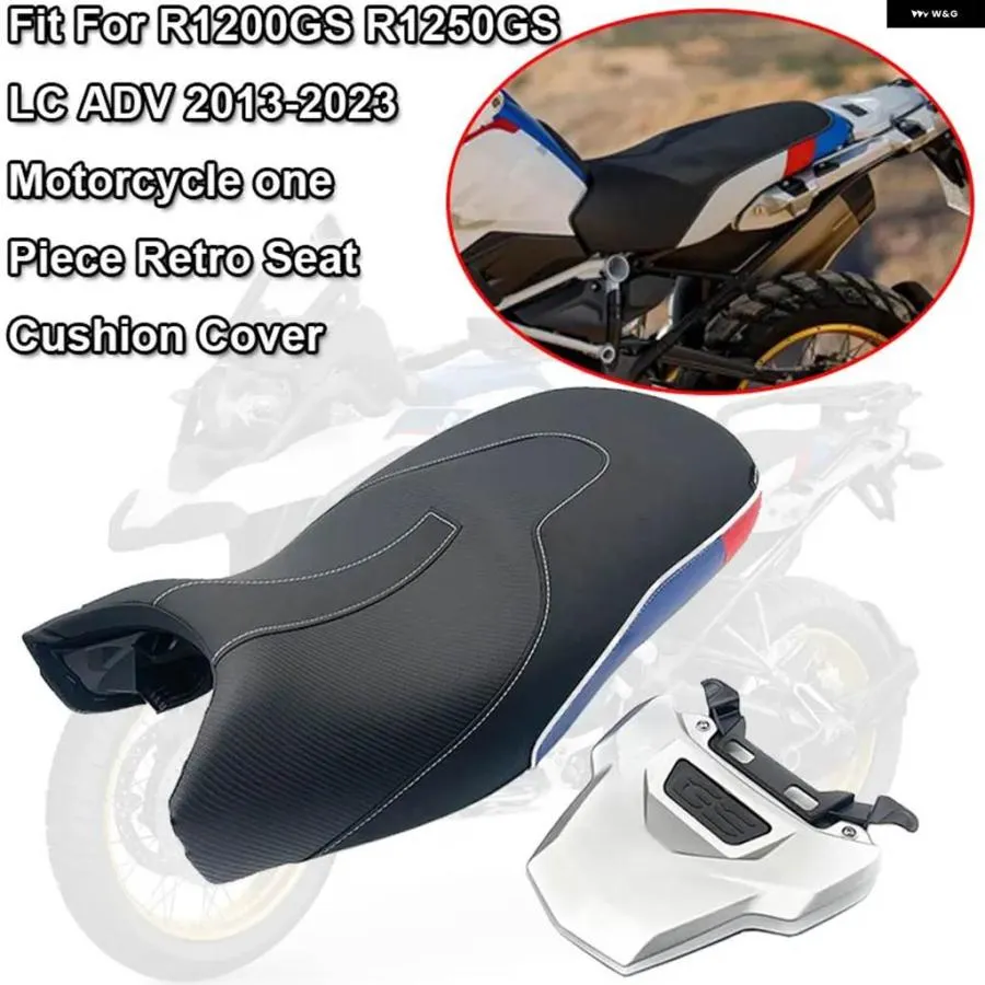 並行輸入品 R1200GS LCアドベンチャー バイク フロントドライバー リアパッセンジャーシートカバー BMW R1250GS 2013-23ワンピー