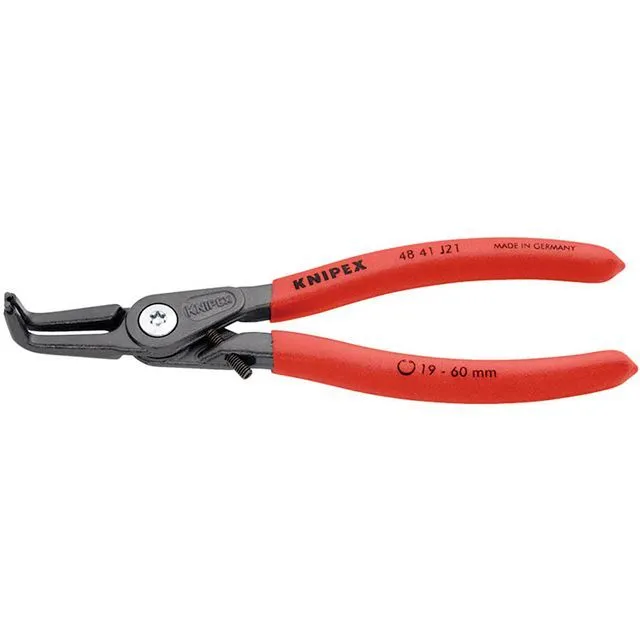 KNIPEX 4841-J21 穴用精密スナップリングプライヤー 曲（ストッパー） ・4841-J21 クニペックス ハンドツール