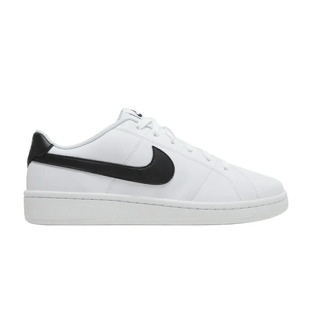 ナイキ コート 白色 ホワイト 黒色 ブラック WHITE BLACK スニーカー メンズ NIKE COURT ROYALE 2 LOW / WHITE BLACK
