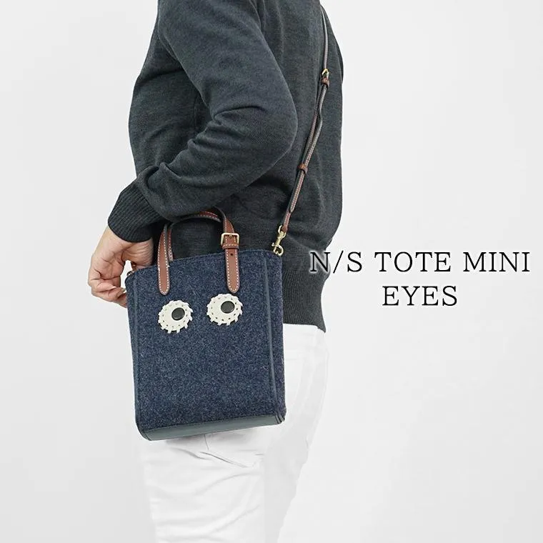 アニヤハインドマーチ ANYA HINDMARCH レディース トートバッグ N S TOTE MINI EYES 193177 ネイビー シダー NAVY CEDAR 24aw