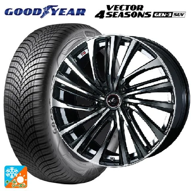 トヨタ ハリアー(80系)用 225/60R18 104W XL グッドイヤー ベクター4シーズンズ ジェン3 SUV レオニス FS