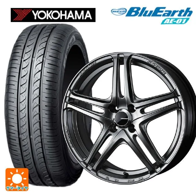 送料無料 サマータイヤホイール 4本セット 165/65R15 81S ヨコハマ ブルーアース AE01 ウェッズ ウェッズスポーツ SA 52R 1