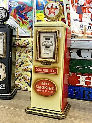 ROUTE66 グッズ アメリカン雑貨 おもしろ ユニーク グッズ GASOLINE ガスポンプ型 レトロ CDラック ショーケースS 店舗 ガレージ ディスプレイ