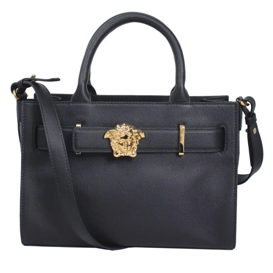 ヴェルサーチ バッグ レディース VERSACE ハンド/ショルダーバッグ 2WAY スモール メデューサ レザー ブラック 1015536 DVIT2T 1B00V