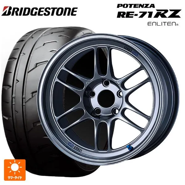 送料無料 サマータイヤホイールセット 195/45R17 81W ブリヂストン ポテンザ RE-71RZ 正規品 エンケイ レーシング RPF1 17