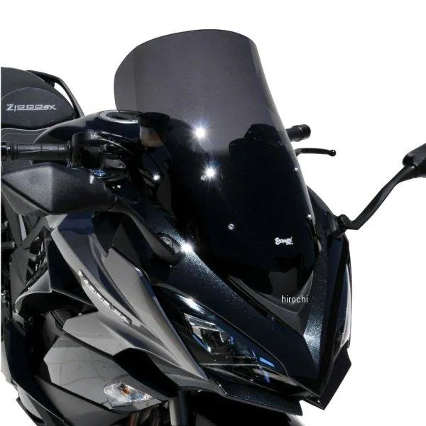 0103S80-47 0103S80-XX アルマックス ERMAX ハイプロテクションウインドスクリーン 50cm 20年 Ninja1000、Z1000SX サテンブラック JP店