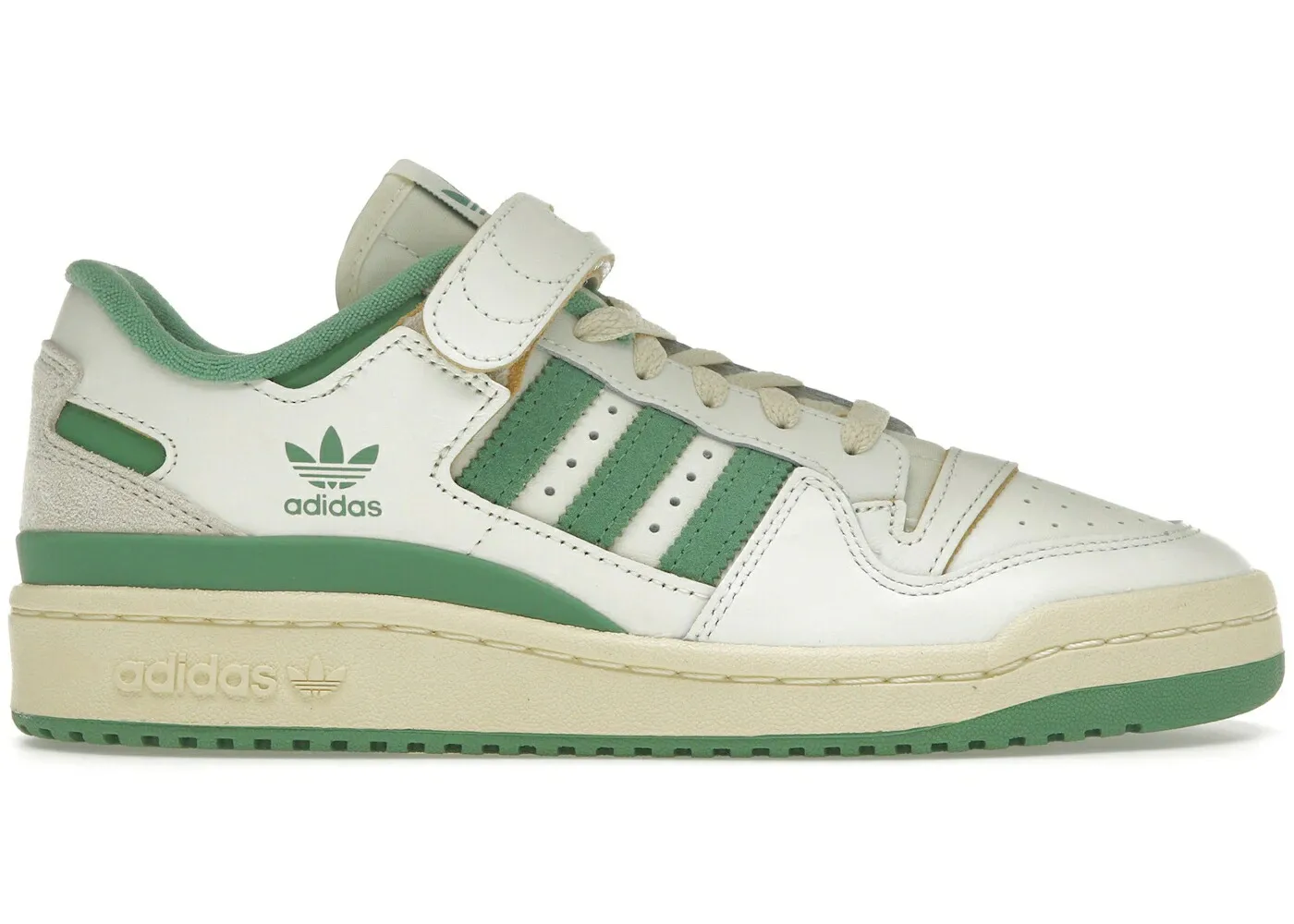 アディダス フォーラム アイボリー 緑 グリーン 黄色 イエロー スニーカー メンズ ADIDAS FORUM 84 LOW IVORY PRELOVED GREEN / IVORY PRELOVED GREEN EASY YELLOW