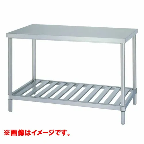 型式：WSN-12090【シンコー】アジャスト付･スノコ棚仕様 作業台 奥行：900mm【業務用/新品】【送料無料】【組立式】