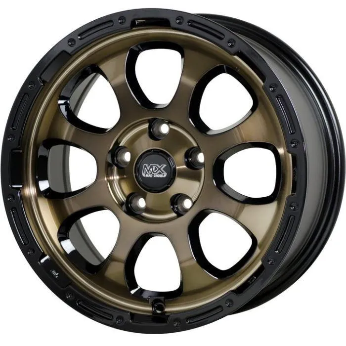 DUNLOP WINTER MAXX WM03 235/50R17 96Q MADCROSS GRACE ブロンズクリア/リムブラック 17インチ 7J+38 5H-114.3 スタッドレス 4本セット