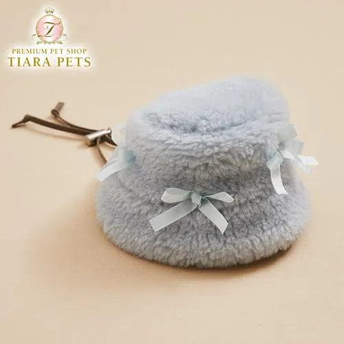 ルイスドッグ louisdog Fuzzy Bucket Hat M L XL Sky Blue 小型犬 犬服 帽子 ボンネット セレブ