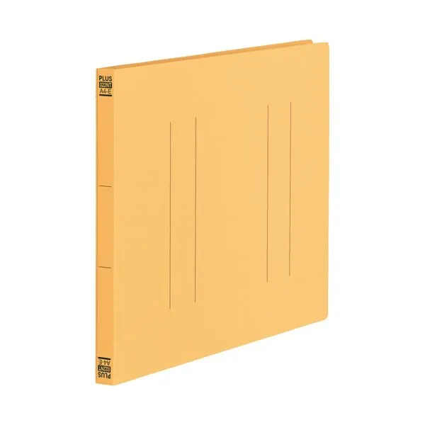 PLUS プラス フラットファイル縦罫A4E No.022NT YL 10冊【×10セット】  【 セット販売 まとめ買い 割引 オフィス 文房具 文具 業務用 オフィス用品 】  文具 オフィス用品 ファイル バインダー