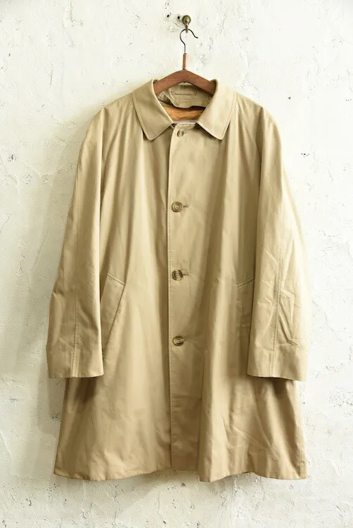 イングランド製 Aquascutum AQUA5 コットン ステンカラーコート ライナー付き【中古】