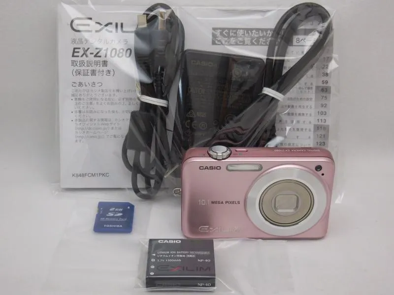 【中古】 CASIO デジタルカメラ EXILIM (エクシリム) ZOOM ピンク EX-Z1080PK  当店保証30日間 人気 ミラーレス 一眼レフ 交換レンズ カメラ