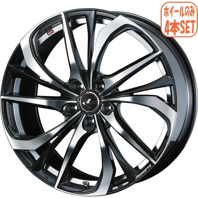フォレスター レガシィアウトバック ホイール4本 レオニス TE 18インチ 7J +47 5/100 業者様法人様送料無料