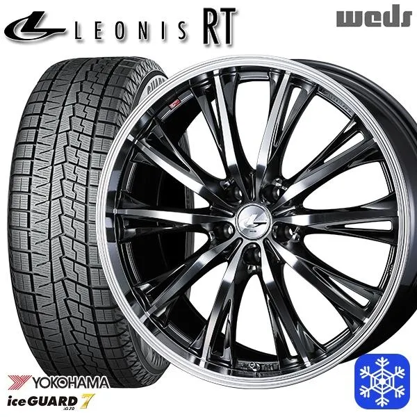 225/55R17インチ ヨコハマ アイスガード IG70 5H100 スタッドレスタイヤホイールセット ウェッズ レオニス RT BMCMC