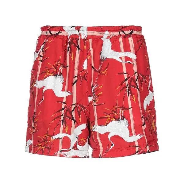 【送料無料】 ブシェミ メンズ カジュアルパンツ ボトムス Shorts \u0026 Bermuda Shorts Red