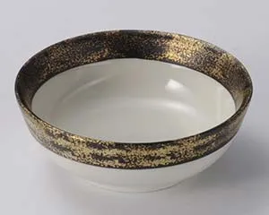 【まとめ買い10個セット品】和食器 ミ121-178 秋草金タタキ丸とんすい【キャンセル/返品不可】【ECJ】