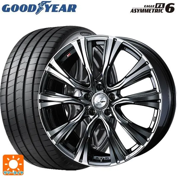 送料無料 サマータイヤホイール 4本セット 205/45R17 88Y XL グッドイヤー イーグル F1 アシメトリック6 ウェッズ レオニス VR