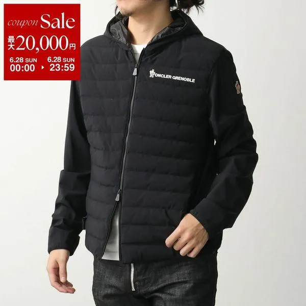 MONCLER GRENOBLE モンクレール グルノーブル ライトダウンジャケット 8G00032 89ALV メンズ ジップアップ ナイロン切り替え ハイブリットジャケット 999