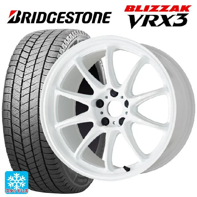 送料無料 スタッドレスタイヤホイールセット 245/40R18 93Q ブリヂストン ブリザック VRX3 正規品 # ワーク エモーション ZR10