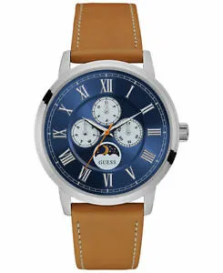 【送料無料】腕時計 クロノグラフタンレザーストラップウォッチブランドguess mens chronograph tan leather strap watch 44mm u0870g4 brand