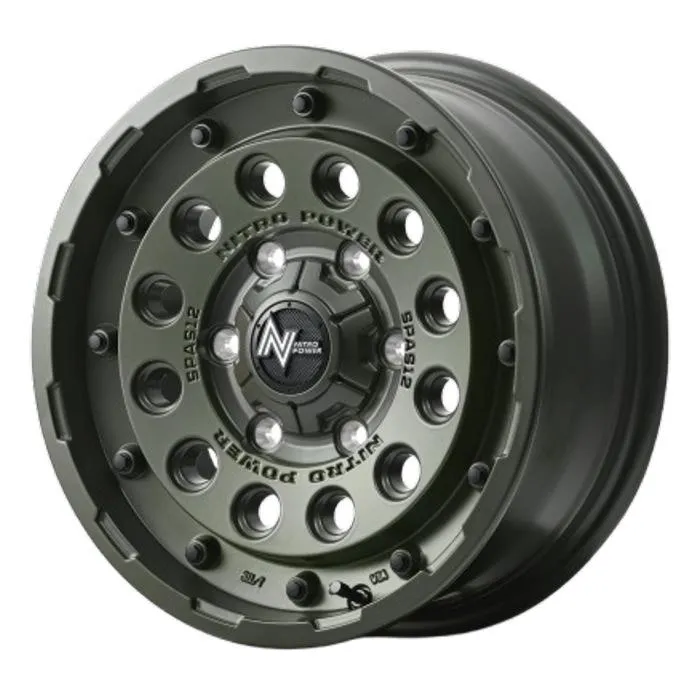 業販品 YOKOHAMA iceGUARD6 IG60 215/60R16 95Q NITRO POWER H12 SHOTGUN TE セミグロスODグリーン 16インチ 7J+40 5H-114.3 冬用 4本