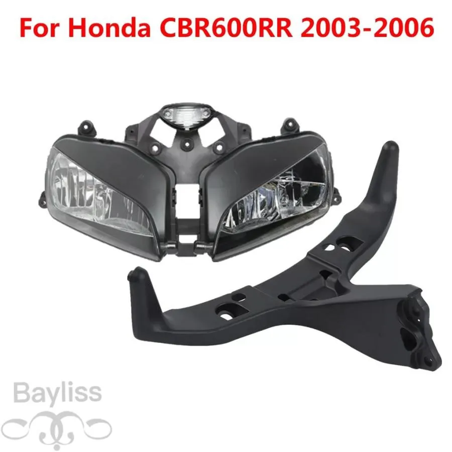 【並行輸入品】 ヘッドライトアセンブリフロントアッパーフェアリングステイブラケット ホンダcbr600rr 2003 2004 2005 2006適合