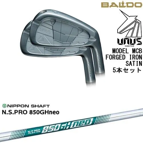 BALDO UNUS MODEL MCB フォージドアイアン5本set(6I-PW) ウヌス サテン[6P]バルドBALDO N.S.PRO 850GH neo 日本シャフト