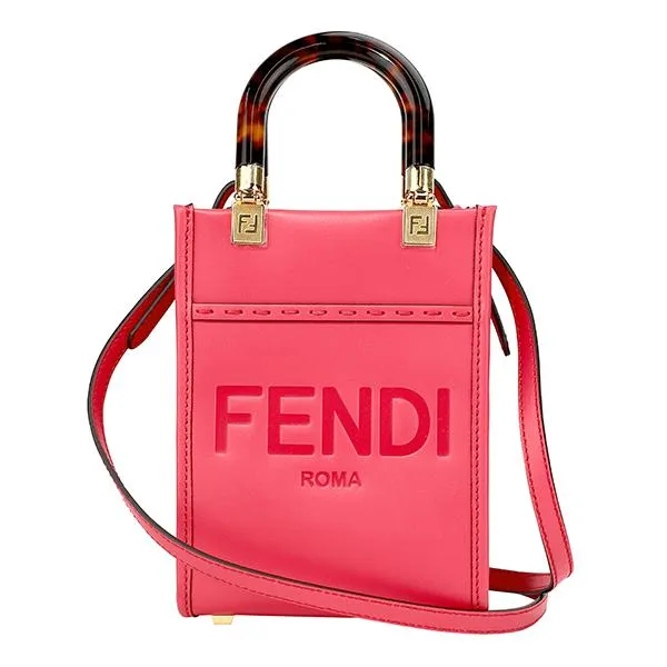 並行輸入 フェンディ ショルダーバッグ FENDI ミニ サンシャイン ショッパー 8BS051 ABVL F1HB7レディース ピンク