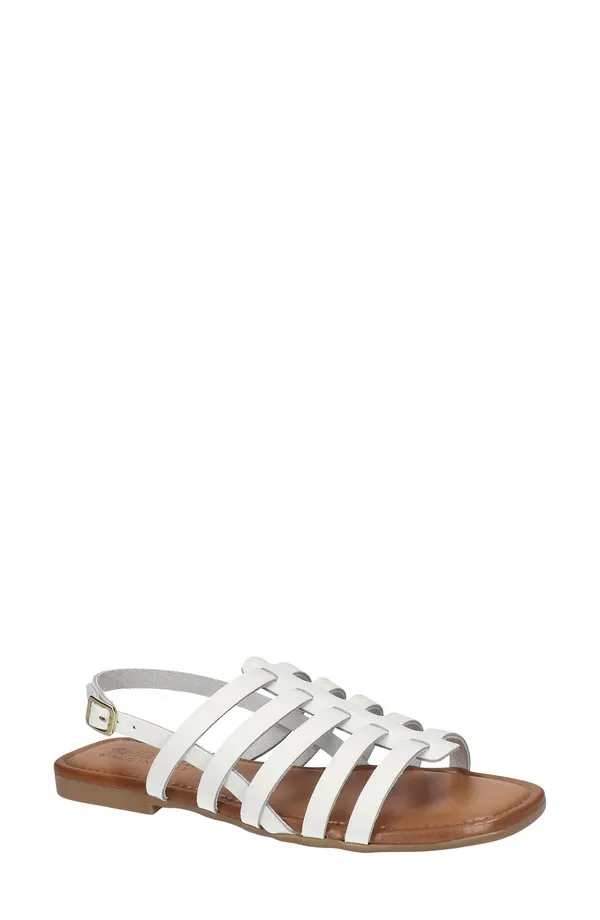 ベラヴィータ レディース シューズ サンダル Bella Vita Uma-Italy Cage Sandal White Leather ホワイト