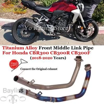 【並行輸入品】 ホンダCBbr300 cb300r cb300f 2018 2019用バイク排気システム 合金 フロントリンク
