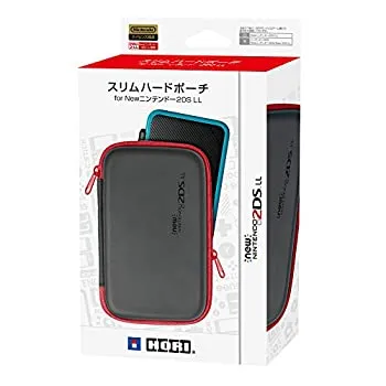 【中古】「ほぼ新品」（2DS LL対応）スリムハードポーチ for Newニンテンドー2DS LL ブラック×レッド