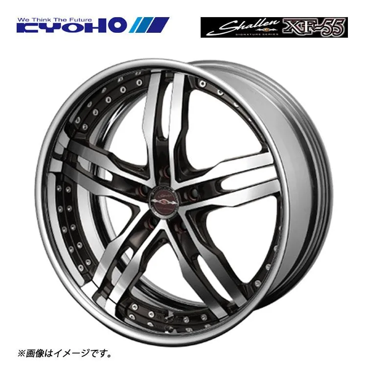 18インチ 5H100 7.5J 7.5J+13〜35 5穴 ホイール 【1本単品 新品】 SHALLEN XF-55 High Type Disk (Big Caliper)