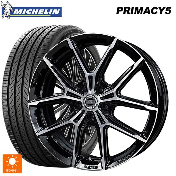 送料無料 サマータイヤホイールセット 205/50R17 93W XL ミシュラン プライマシー5 正規品 共豊 スマック +EK M1 17-7J