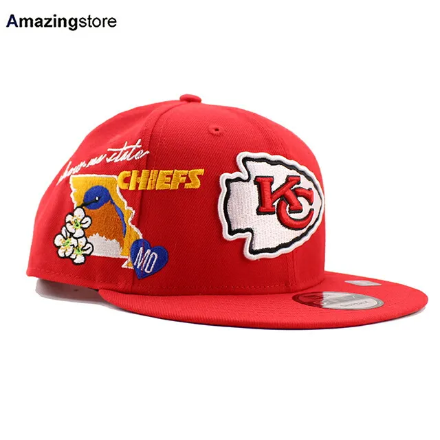 ニューエラ キャップ 9FIFTY スナップバック カンザスシティ チーフス NFL TEAM BASIC ICON SNAPBACK CAP RED NEW ERA KANSAS CITY CHIEFS 帽子 メンズ レディース 男女兼用 レッド /RED 25_1RE_0114
