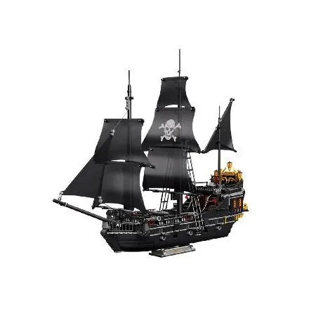 dOvOb Pearl Pirate Ship Mini Blocks Building Set - 1424PCS Construction STEM Black Boat Collection Display Set for Adults and Teen
